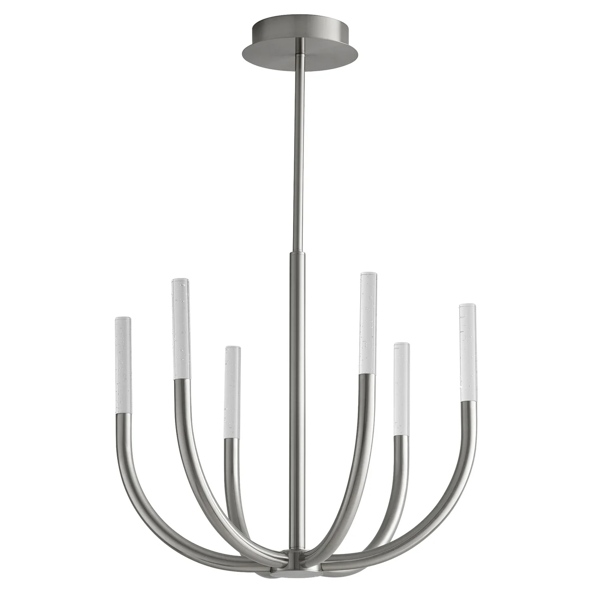Presto 6 Light 22.25 inch Satin Nickel Chandelier Ceiling Light