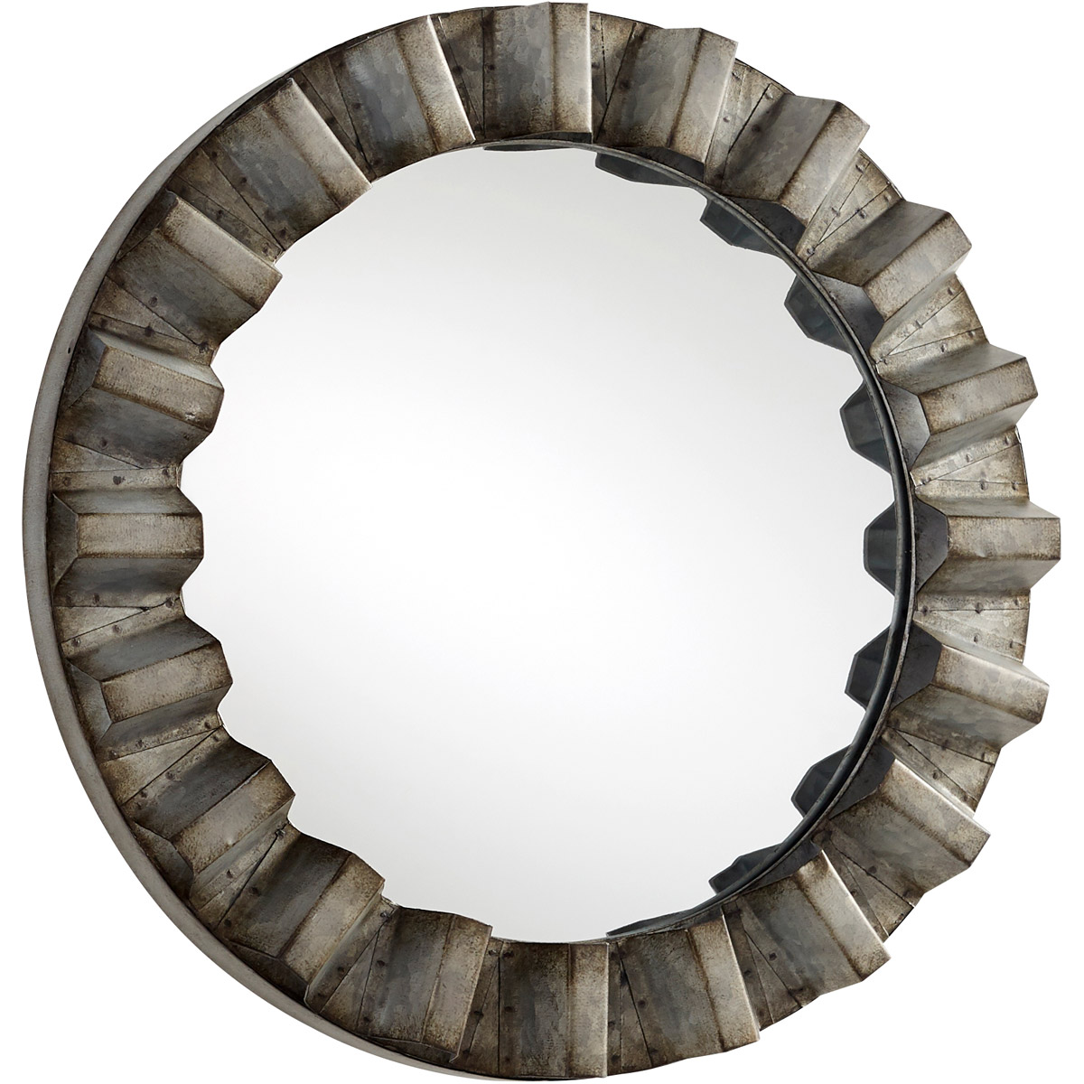 Argos 15.75 inch Galvanized Wall Mirror