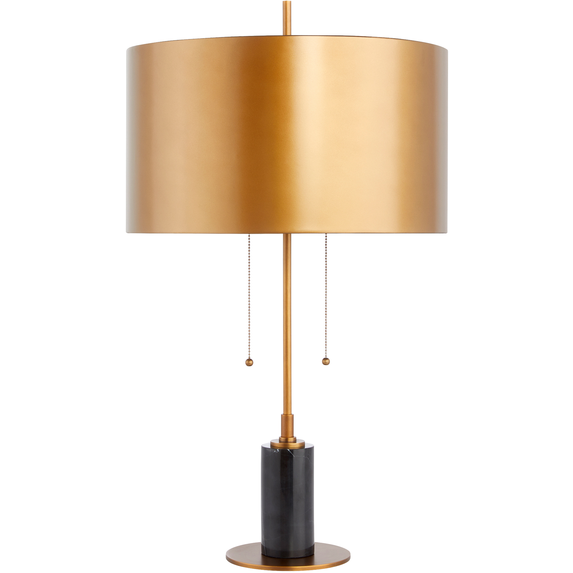 McArthur 31 inch 150 watt Black and Brass Table Lamp Portable Light