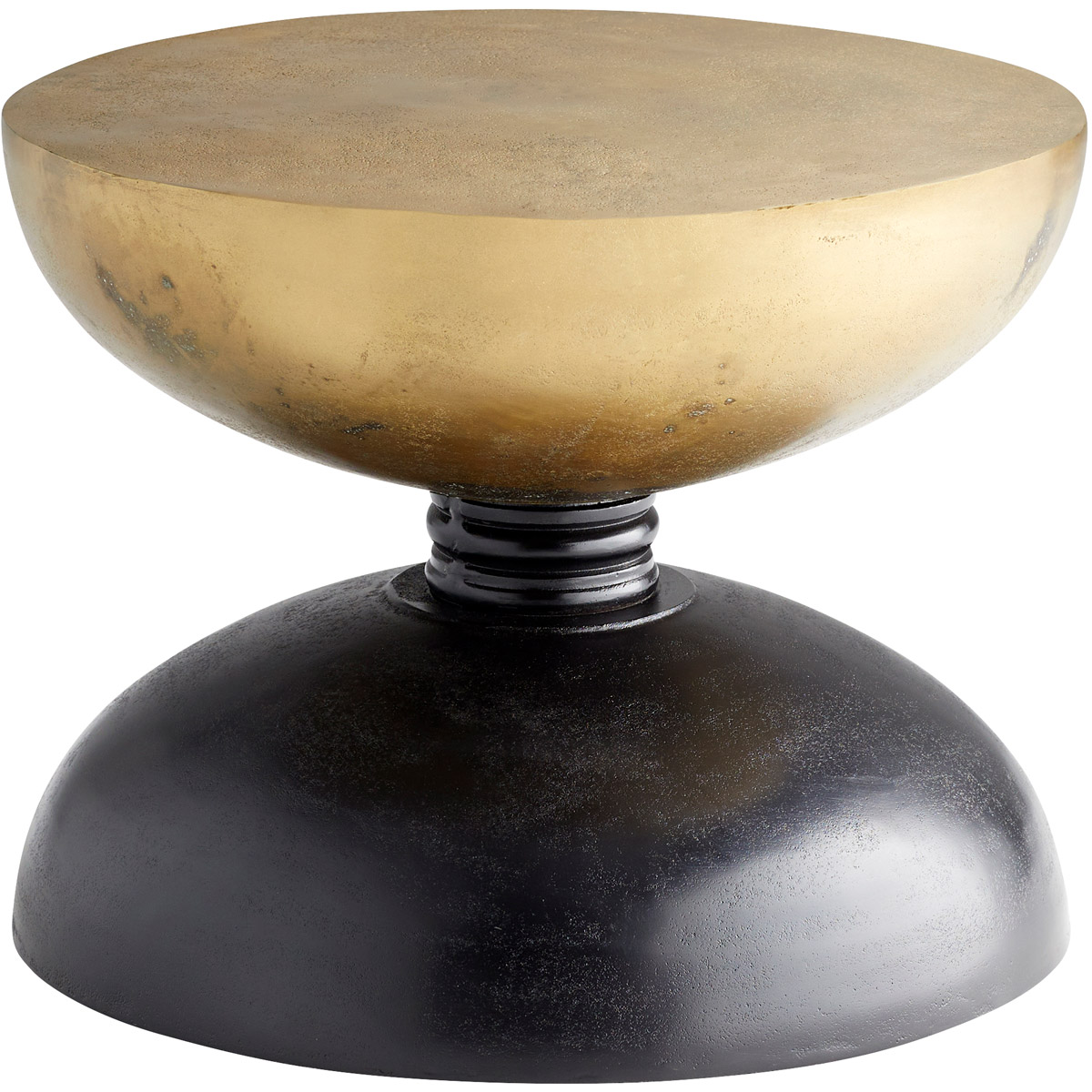 Perpetual 21.5 inch Noir and Gold Accent Table