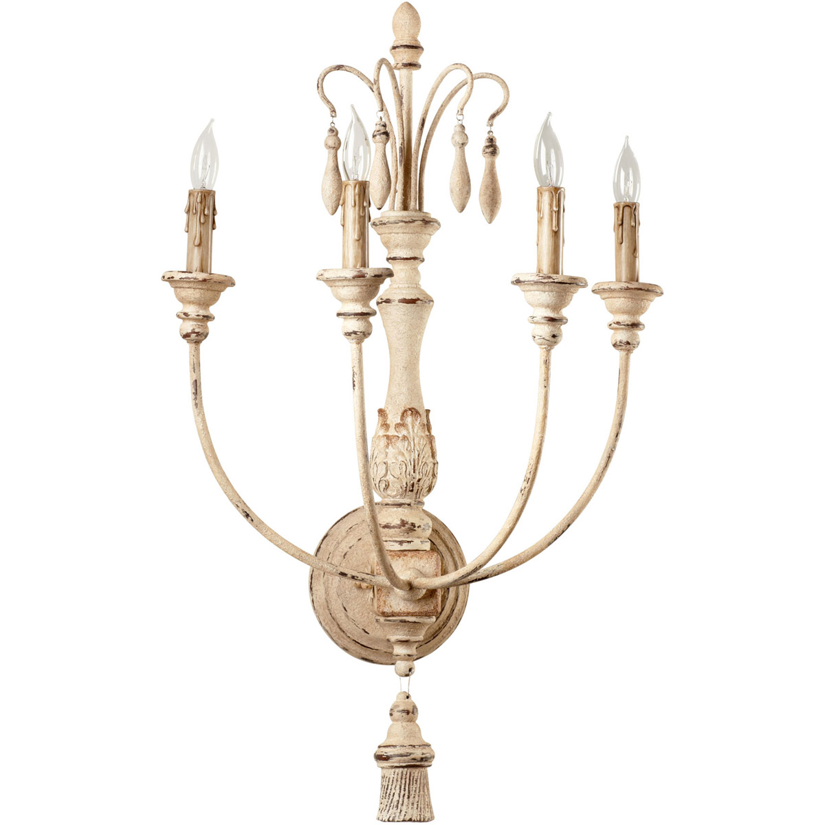 Maison 4 Light 18 inch Persian White Wall Bracket Wall Light
